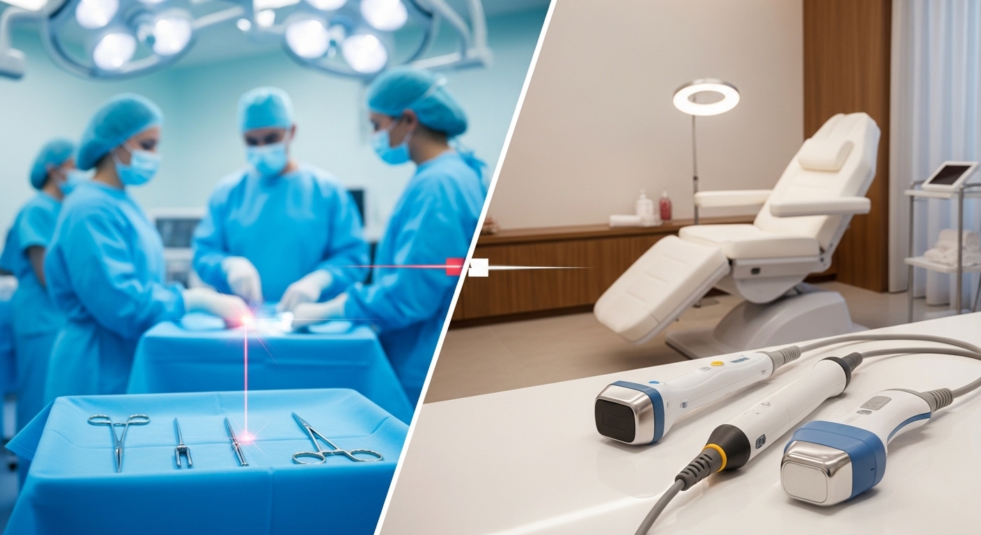 جراحة شد المهبل مقابل العلاجات غير الجراحية