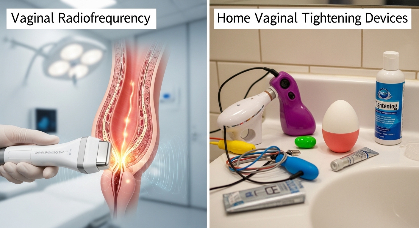 التردد الحراري المهبلي في العيادة مقابل أجهزة شد المهبل المنزلية
