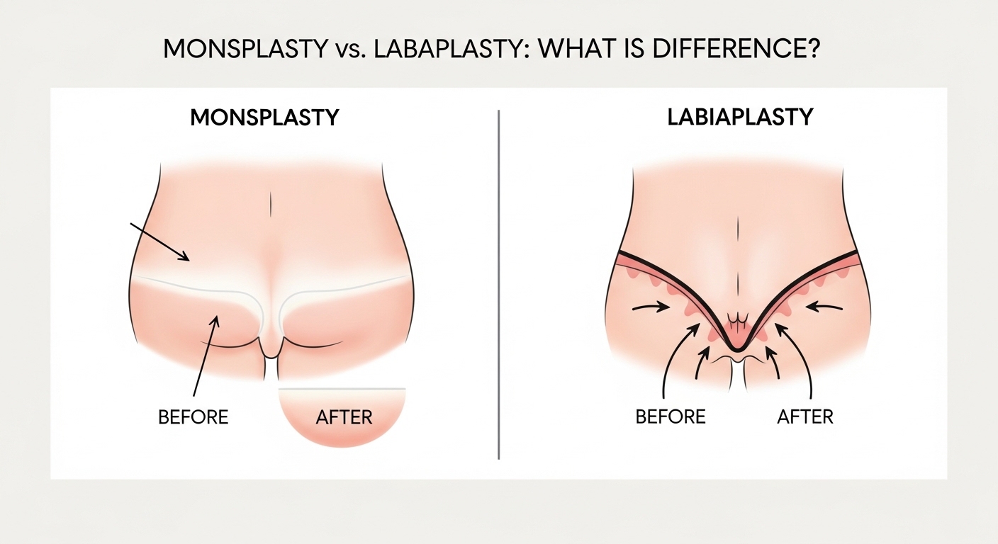 تجميل منطقة العانة مقابل تصغير الشفريين: ما الفرق؟